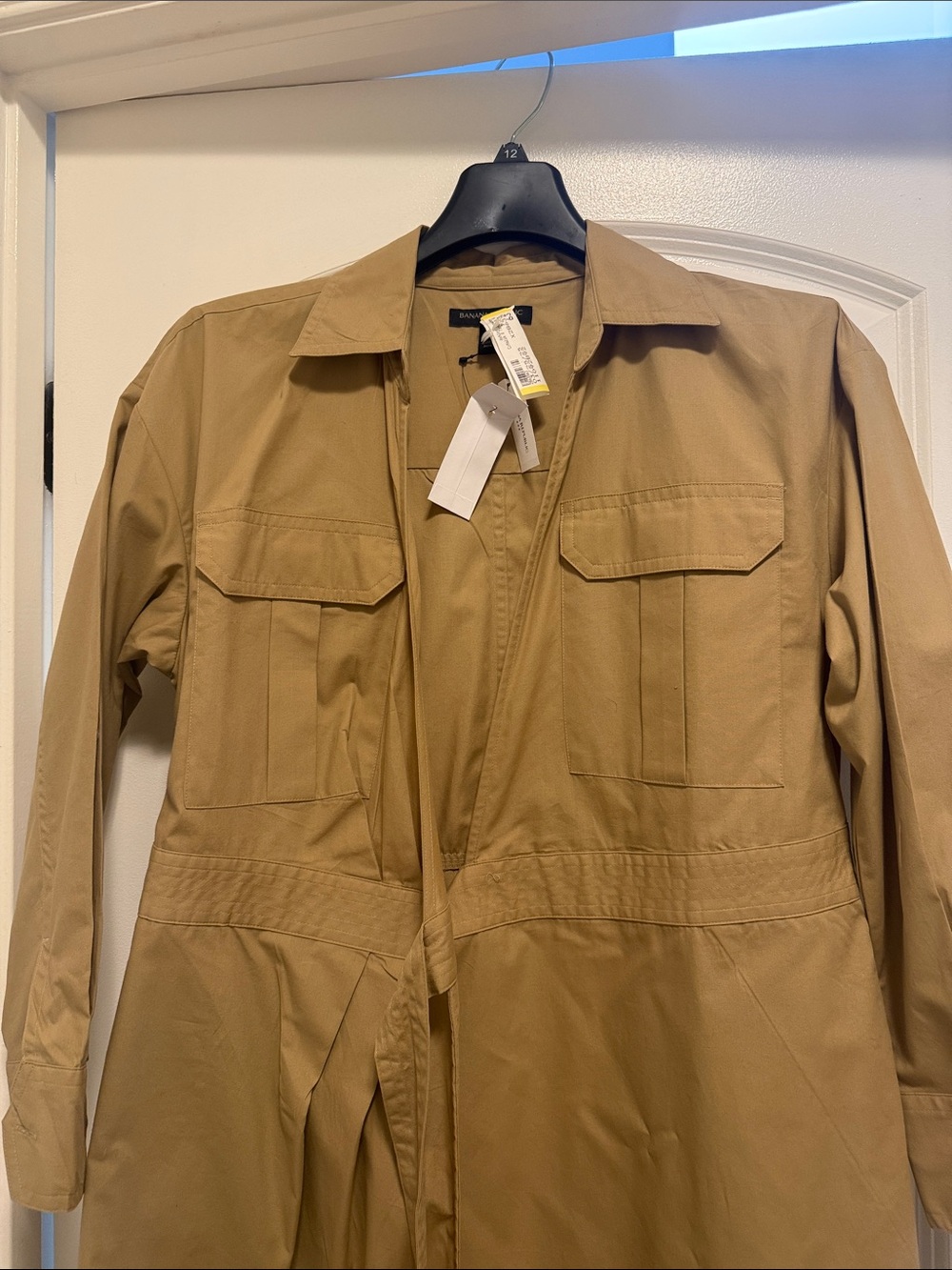 Banana Republic Factory Tan Midi Utility Dress - Picture 2 of 3